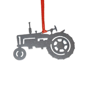 Old Tractor Ornament, silhouette of a farmall - Burke Metal Work