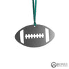 Football Metal Ornament, raw steel, keepsake, souvenir - Burke Metal Work