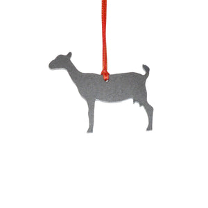 Goat Ornament, Farm Animal, Country Decor, Raw Steel, Metal - Burke Metal Work