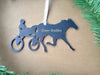 Horse Harness Racing Metal Ornament