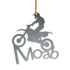 Moab Utah Dirt Bike Ornament, Keepsake, Souvenir - Burke Metal Work