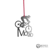 Moab Mountain Bike Girl Ornament Souvenir - Burke Metal Work