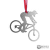 Mountain Bike Girl Ornament - Burke Metal Work