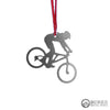 Lady Mountain Biker Ornament - Burke Metal Work