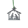 Nativity Scene Metal Christmas Ornament, Manger Scene - Burke Metal Work