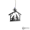 Nativity Scene Metal Christmas Ornament, Manger Scene - Burke Metal Work