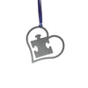 Puzzle Piece In A Heart Ornament for Autism - Burke Metal Work