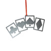 Playing Cards Metal Christmas Ornament - Burke Metal Work
