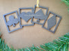 Playing Cards Metal Christmas Ornament