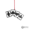 Playing Cards Metal Christmas Ornament - Burke Metal Work
