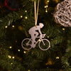 Road Bicycle with Rider Ornament - Burke Metal Work