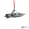 Ski Boat Ornament - Burke Metal Work