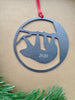 Sloth Metal Ornament