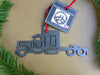 Semi Truck Metal Ornament