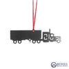 Semi Truck With Trailer Metal Ornament - Burke Metal Work