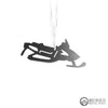 Snowmobile Metal Ornament - Burke Metal Work
