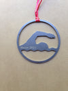 Swimmer Metal Ornament