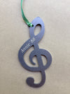 Treble Cleft Symbol Metal Ornament