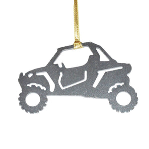 Metal UTV Christmas Ornament, Side by Side, SxS - Burke Metal Work