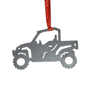 Metal UTV 2 Seater Sport Utility Christmas Ornament, Side by Side, SxS - Burke Metal Work