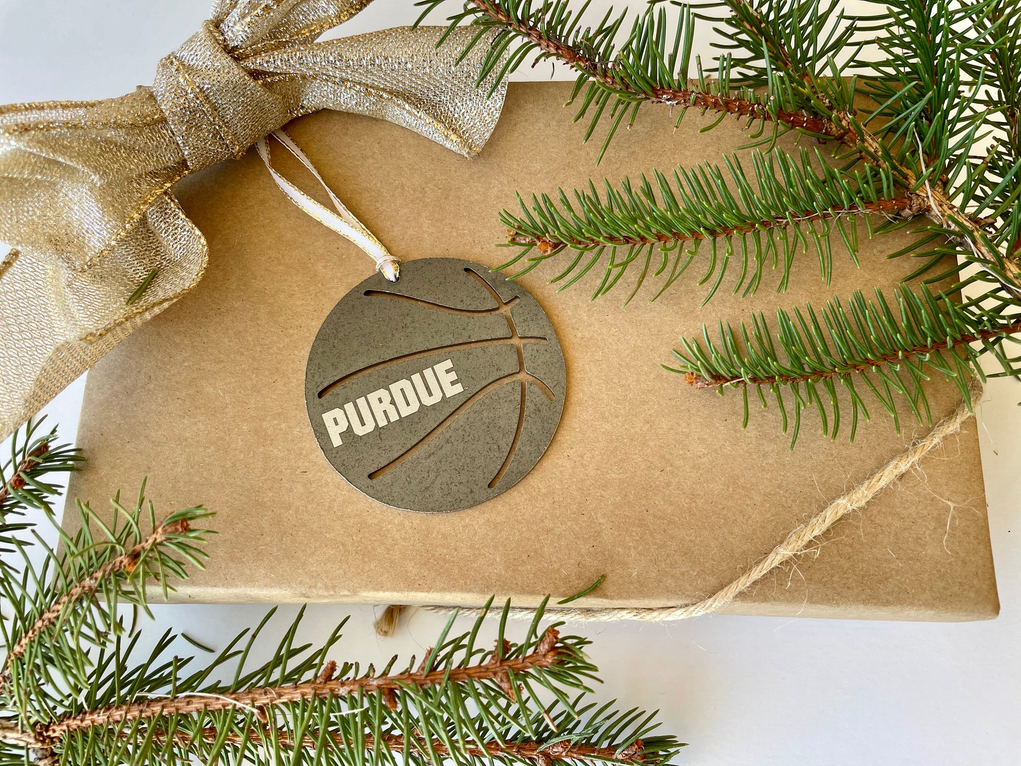 Purdue Basketball Christmas Ornament Burke Metal Work