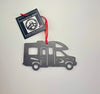RV Camper Motorhome Metal Ornament