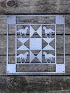 Barn Quilt With Horses  (16'' x 16'') - Burke Metal Work