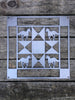 Barn Quilt With Horses  (16'' x 16'') - Burke Metal Work