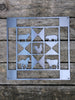 Barn Quilt With Farm Animals  (16'' x 16'') - Burke Metal Work
