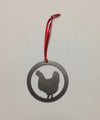 Chicken Christmas Ornament - Burke Metal Work