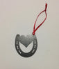 Horse Shoe With Heart Metal Ornament - Burke Metal Work