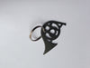 French Horn Keychain, Personalized Gift, Zipper Charm, Backpack pull