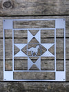 Horse Barn Quilt   (16'' x 16'') - Burke Metal Work