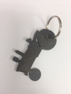 Tractor Keychain, Backpack Tag, Zipper Pull, Personalized Tractor Gift, Steel, Metal