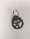 Paw Print Keychain, Pet keychain, Backpack Tag, Zipper Pull, Personalized Gift, Pet Memorial, Steel, Metal