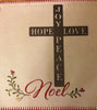 Metal Wall Cross Advent Hope Love Joy Peace - Burke Metal Work