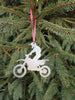 Dirt bike Boy Ornament - Burke Metal Work