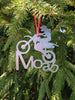 Moab Utah Dirt Bike Girl Ornament, Keepsake, Souvenir - Burke Metal Work