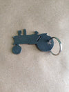 Tractor Keychain, Backpack Tag, Zipper Pull, Personalized Tractor Gift, Steel, Metal