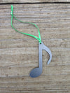 Music Note Ornament Keepsake Souvenir  (Single Note) - Burke Metal Work