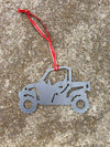 Metal UTV 2 Seater Sport Utility Christmas Ornament, Side by Side, SxS - Burke Metal Work