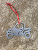 Metal UTV 2 Seater Sport Utility Christmas Ornament, Side by Side, SxS - Burke Metal Work