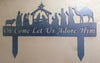 Nativity Scene Yard Art, holiday decor, outdoor Christmas decoration - Burke Metal Work
