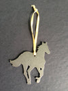 Horse Ornament, Raw Steel, Metal - Burke Metal Work