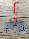 Old Tractor Ornament, silhouette of a farmall - Burke Metal Work