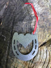 Horse Shoe With Heart Metal Ornament - Burke Metal Work