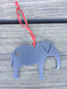 Elephant Metal Ornament, Keepsake, Souvenir, Nursery, Zoo Animal, Safari Decor - Burke Metal Work