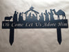 Nativity Scene Yard Art, holiday decor, outdoor Christmas decoration - Burke Metal Work