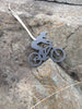 Mountain Bike Girl Ornament - Burke Metal Work