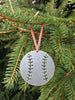 Baseball Metal Ornament, raw steel, keepsake, souvenir - Burke Metal Work